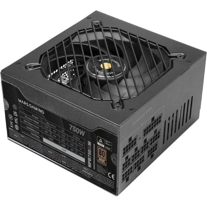 Fonte di Alimentazione Mars Gaming MPB750SIM 750 W 6 W 130 W 80 Plus Bronze