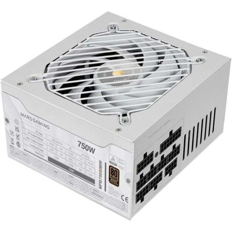 Fonte di Alimentazione Mars Gaming MPB750SIMW 750 W 6 W 130 W 80 Plus Bronze