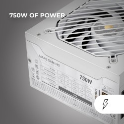 Fonte di Alimentazione Mars Gaming MPB750SIMW 750 W 6 W 130 W 80 Plus Bronze