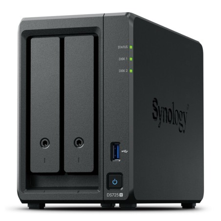 Memorizzazione in Rete NAS Synology DS725+ Nero AMD Ryzen R1600