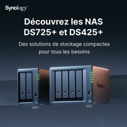 Memorizzazione in Rete NAS Synology DS725+ Nero AMD Ryzen R1600