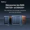 Memorizzazione in Rete NAS Synology DS725+ Nero AMD Ryzen R1600