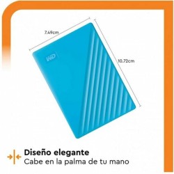 Hard Disk Esterno Western Digital My Passport Azzurro 4 TB HDD
