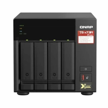 Memorizzazione in Rete NAS Qnap TS-473A Nero AMD Ryzen V1500B