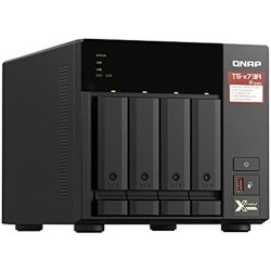 Memorizzazione in Rete NAS Qnap TS-473A Nero AMD Ryzen V1500B