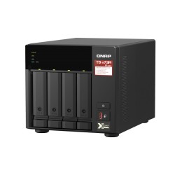 Memorizzazione in Rete NAS Qnap TS-473A Nero AMD Ryzen V1500B