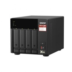 Memorizzazione in Rete NAS Qnap TS-473A Nero AMD Ryzen V1500B