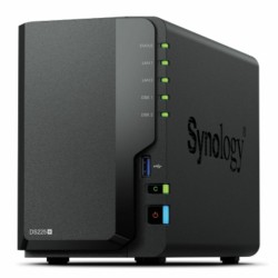 Memorizzazione in Rete NAS Synology DS225+ Nero Intel Celeron J4125