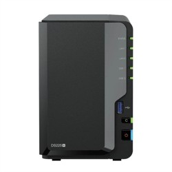 Memorizzazione in Rete NAS Synology DS225+ Nero Intel Celeron J4125