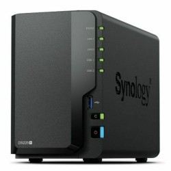 Memorizzazione in Rete NAS Synology DS225+ Nero Intel Celeron J4125