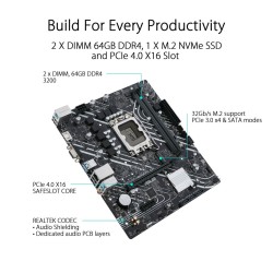 Scheda Madre Asus PRIME H610M-K D4 LGA 1700