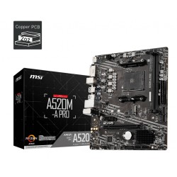 Scheda Madre MSI A520M-A PRO AMD A520 AMD AMD AM4