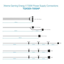 Fonte di Alimentazione TooQ TQXGEII-700SAP ATX 700 W 80 Plus Bronze RoHS