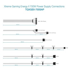 Fonte di Alimentazione TooQ TQXGEII-700SAP ATX 700 W 80 Plus Bronze RoHS