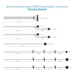 Fonte di Alimentazione TooQ TQXGEII-800SAP ATX 800 W 80 Plus Bronze RoHS