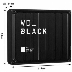 Hard Disk Esterno Western Digital WDBA2W0020BBK-WES1 Nero 2 TB HDD