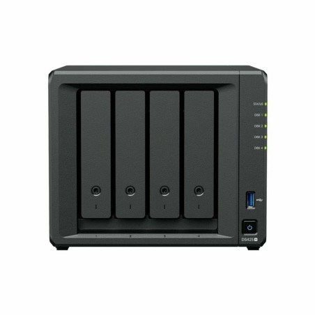 Memorizzazione in Rete NAS Synology DS425+ Nero Intel Celeron J4125