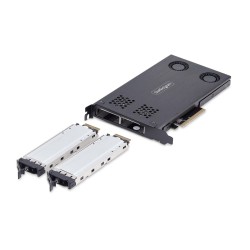 Adattatore per Hard Disk Startech 2M2-REMOVABLE-PCIE Nero