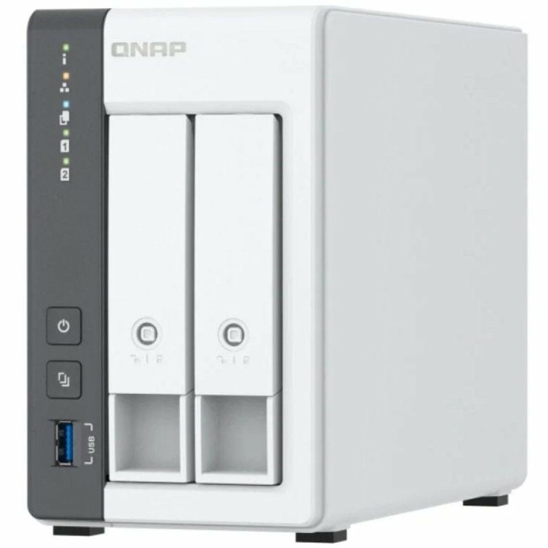 Memorizzazione in Rete NAS Qnap TS-216G Bianco Nero ARM Cortex-A55