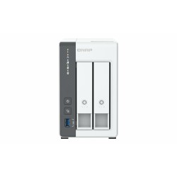 Memorizzazione in Rete NAS Qnap TS-216G Bianco Nero ARM Cortex-A55