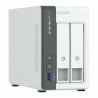 Memorizzazione in Rete NAS Qnap TS-216G Bianco Nero ARM Cortex-A55