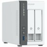 Memorizzazione in Rete NAS Qnap TS-216G Bianco Nero ARM Cortex-A55