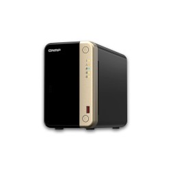 Memorizzazione in Rete NAS Qnap TS-264 Nero Grigio