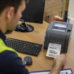 Stampante per Etichette Brother TD4420TNZ1 Nero Grigio