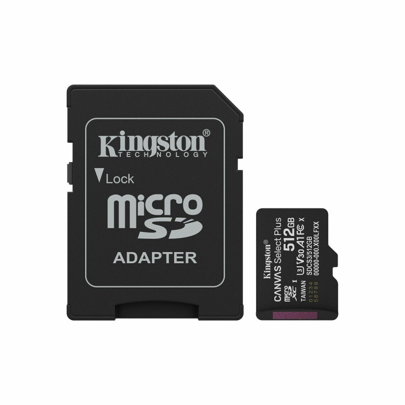 Scheda Di Memoria Micro SD con Adattatore Kingston SDCS3/512GB 512 GB