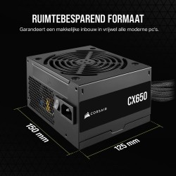 Fonte di Alimentazione Corsair CX650 650 W 130 W 80 Plus Bronze