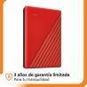Hard Disk Esterno Western Digital My Passport Rosso 4 TB HDD