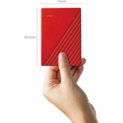 Hard Disk Esterno Western Digital My Passport Rosso 4 TB HDD