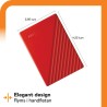 Hard Disk Esterno Western Digital My Passport Rosso 4 TB HDD