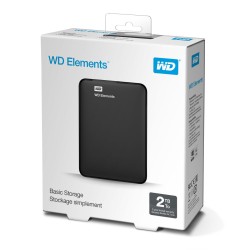 Hard Disk Esterno Western Digital WD Elements Portable Nero 2 TB