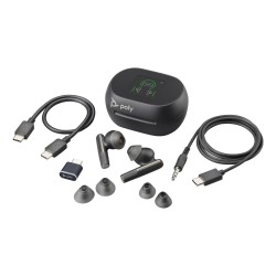 Auricolari in Ear Bluetooth Poly Voyager Free 60+ UC Nero