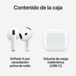 Auricolari in Ear Bluetooth Apple AirPods 4 Bianco