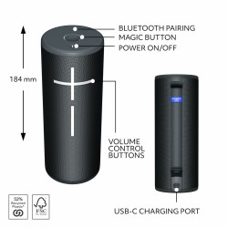 Altoparlante Bluetooth Portatile Logitech 984-001969 Nero