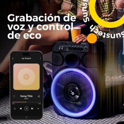 Altoparlante Bluetooth Portatile Sunstech Muscles 12 Nero
