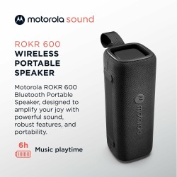 Altoparlante Bluetooth Portatile Motorola ROKR 600 30 W Nero