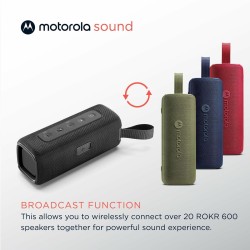 Altoparlante Bluetooth Portatile Motorola ROKR 600 30 W Nero