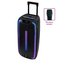 Altoparlante Bluetooh Portatile con Microfono Woxter Rock'n'Roller ST Nero 100 W