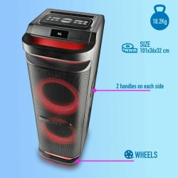 Altoparlante Bluetooth NGS WILDSPACE3 Nero