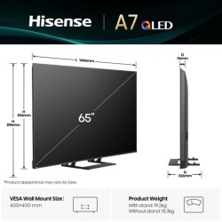 Smart TV Hisense 65A7Q 65" 4K Ultra HD LED HDR D-LED QLED