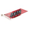 Scheda PCI Startech QUAD-M2-PCIE-CARD-B
