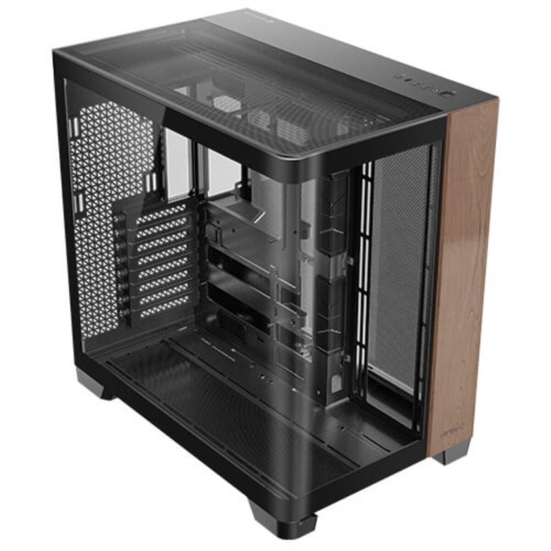 Case computer desktop ATX Antec C8 Curve Wood Nero Trasparente Legno (Ricondizionati B)