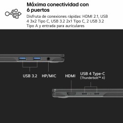Laptop LG 16Z90T-G.AD88B 2 TB SSD 16" intel core ultra 7 255H 32 GB RAM